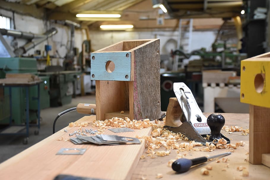 workshop, nest box, indoors, table, food and drink, wood - material HD wallpaper