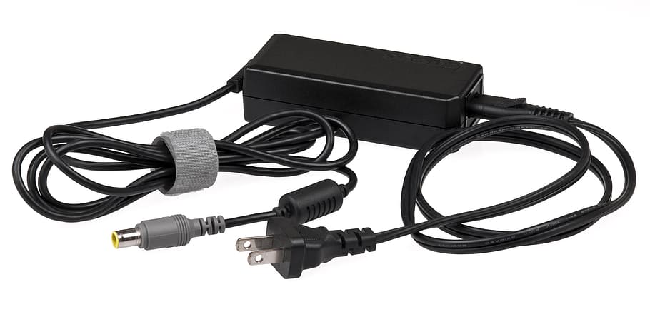 black power brick, notebook, computer, ac adapter, technology HD wallpaper