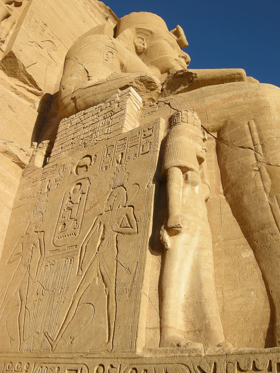 Egypt, Abu Simbel, Temple, Ramses, temple of ramses, history, HD wallpaper