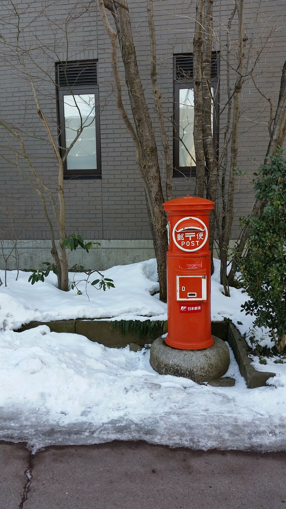 postbox, japan, historic, snow, red, mailbox, letter, japanese, HD wallpaper