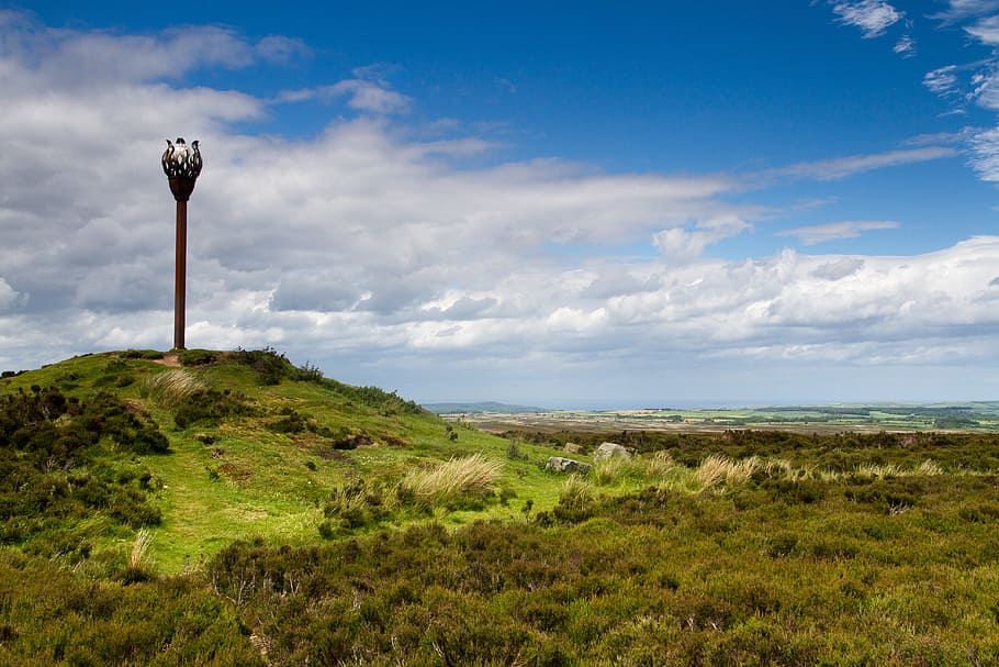 beacon, landscape, hill, sky, landmark, cloud, outdoor, cloud - sky HD wallpaper