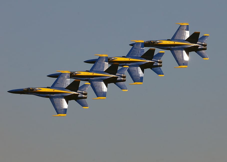 blue angels, navy, precision, planes, training, sortie, maneuvers, HD wallpaper
