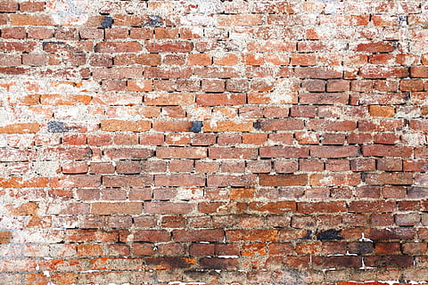 brown brick wall, abstract, aging, architecture, background HD wallpaper