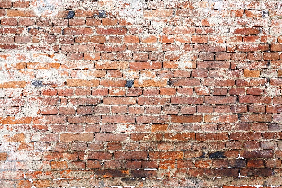 brown brick wall, abstract, aging, architecture, background HD wallpaper