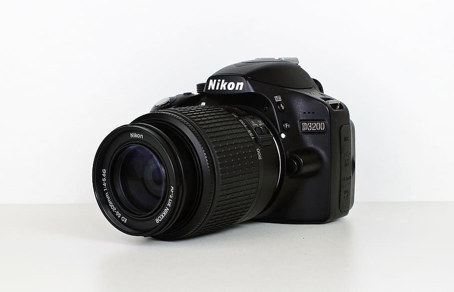 camera, nikon, old camera, photo camera, photograph, flash light HD wallpaper