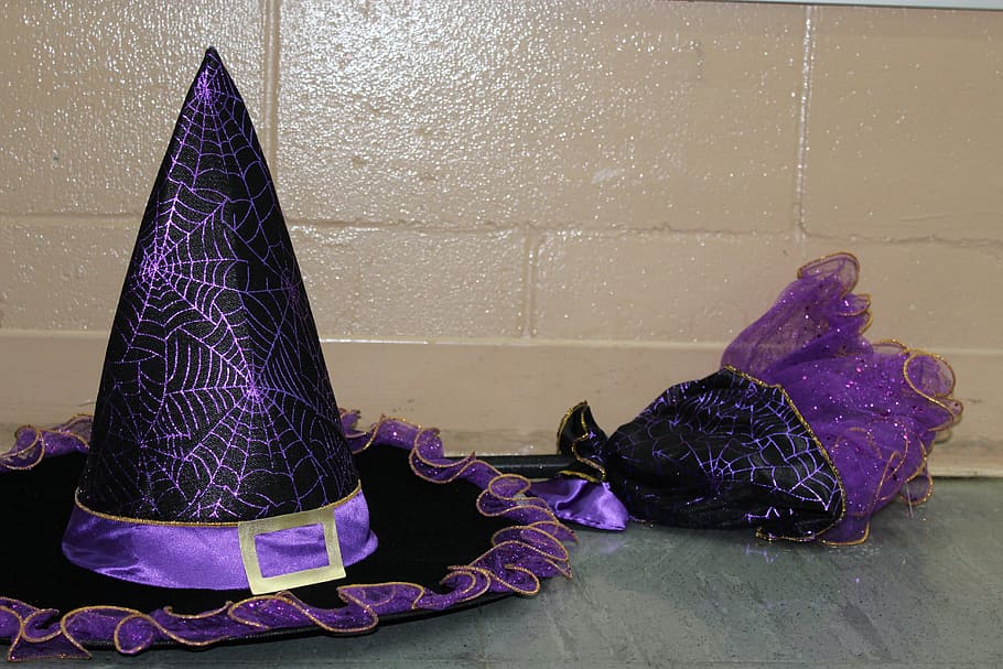 halloween, witch, spooky, october, hat, costume, purple, shoe HD wallpaper