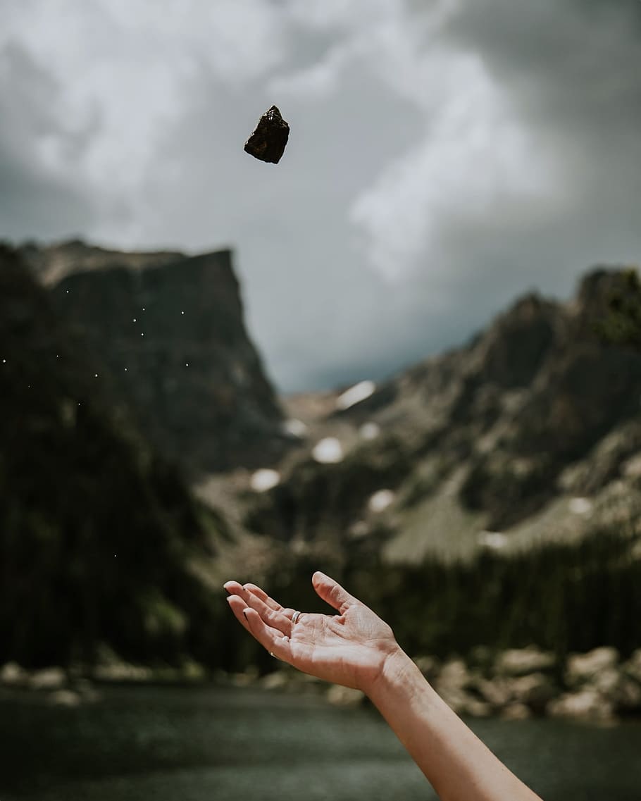 hand, palm, rock, ring, blur, sunny, day, mountain, highland HD wallpaper