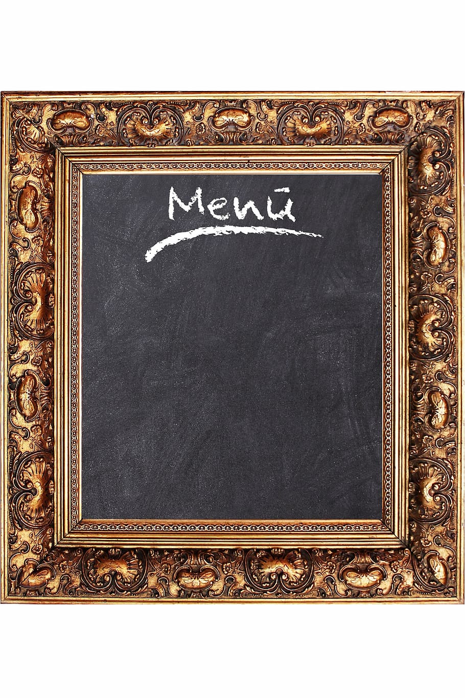 brown floral menu frame, Board, Restaurant, Eat, slate, wood