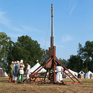 middle ages, weapons, trebuchet, catapult, battle, war, soldier HD wallpaper