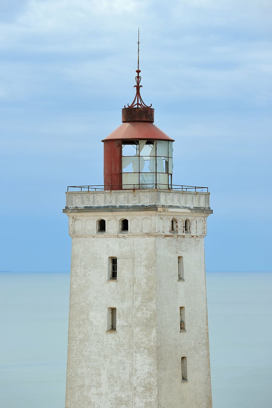 lighthouse, abandoned lighthouse, left, tower, rubjerg, rubjerg knot HD wallpaper