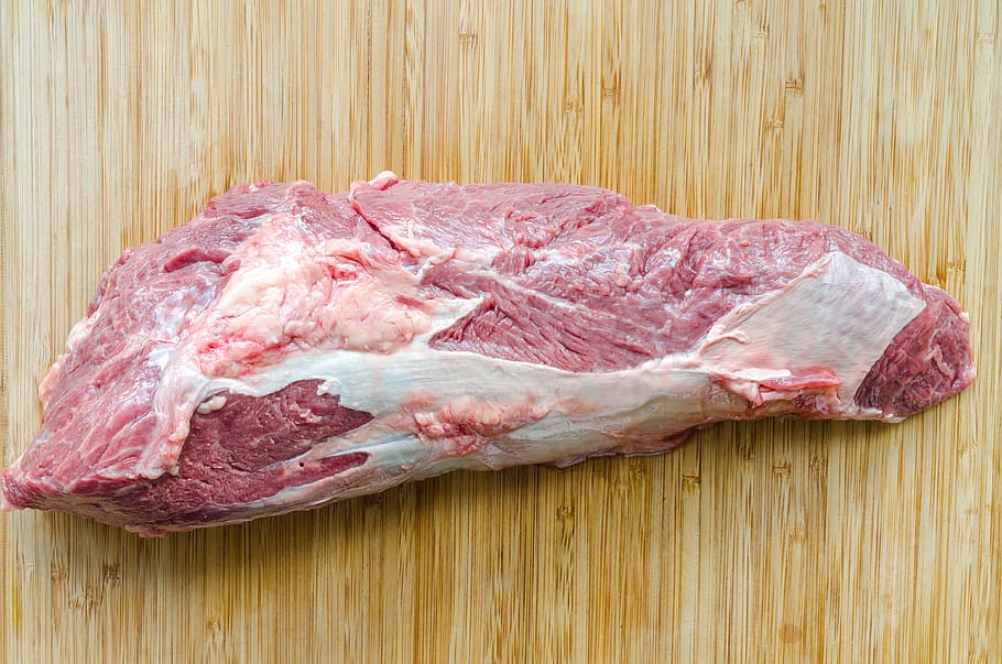 meat, wood, beef, steak, food, barbecue, pepper, fillet, wooden