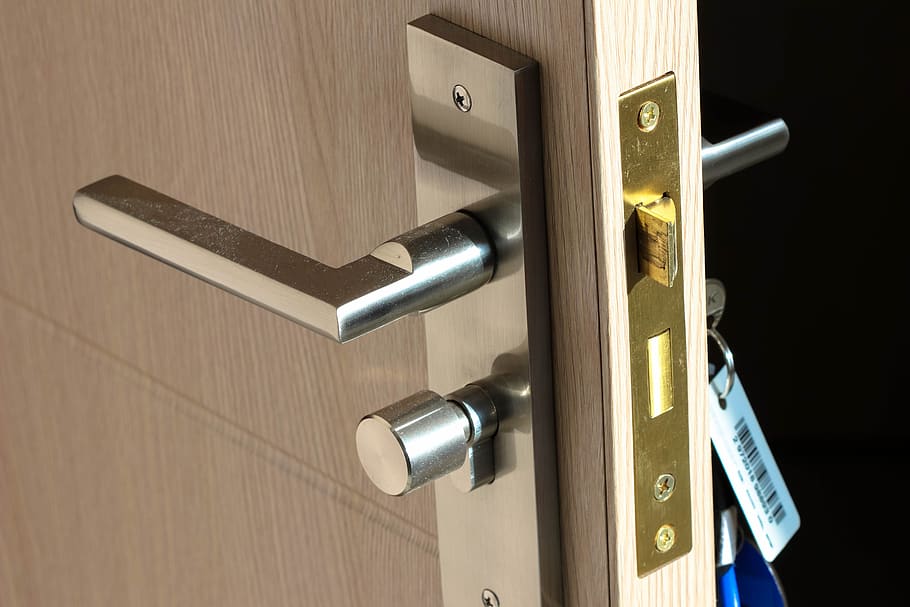 security, lock, keys, door, entrance, safety, handle, protection HD wallpaper