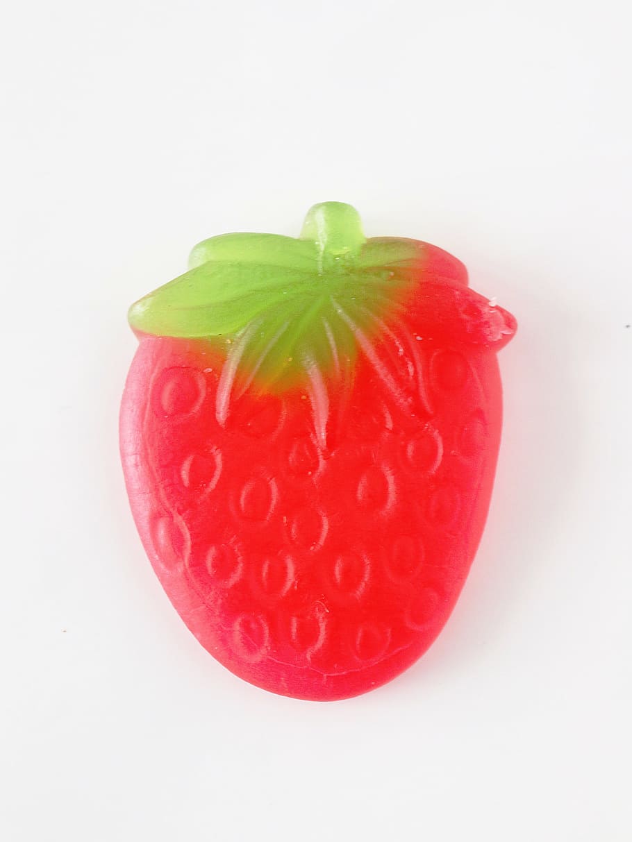 strawberry, fruit, red, green, candy, food and drink, studio shot HD wallpaper