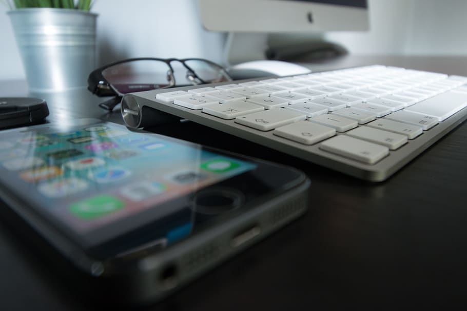 office, work, workspace, business, desk, table, gadgets, iphone HD wallpaper