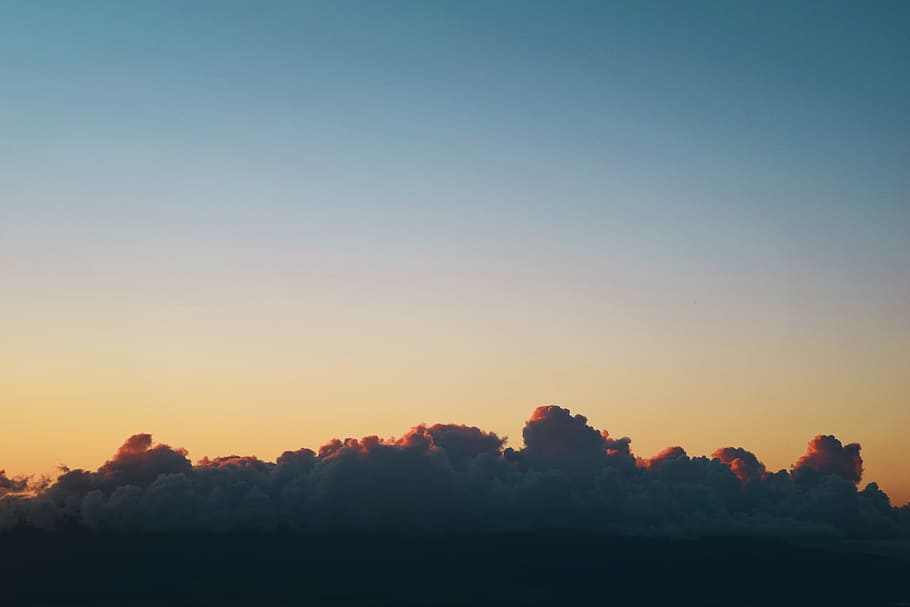 Photo of Gray Heavy Clouds, dusk, landscape, nature, outdoors HD wallpaper