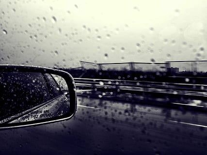 car, window, mirror, rain, drops, vehicle, transportation, glass HD wallpaper