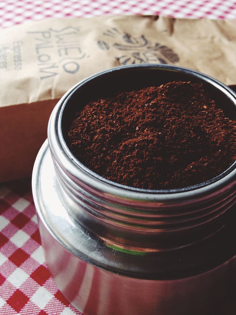 roasted, coffee, grinds, espresso, food and drink, indoors HD wallpaper