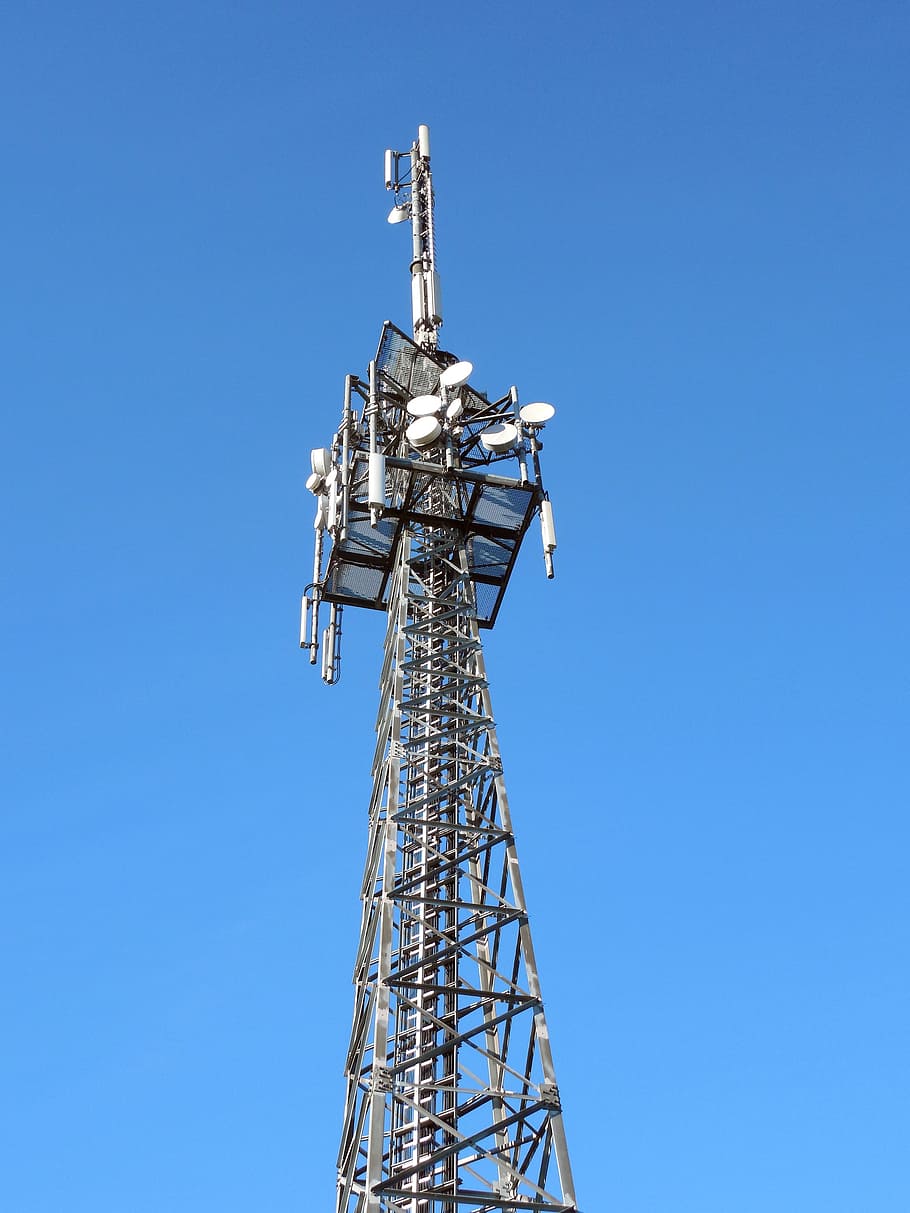 transmission tower, send, radio, reception, antenna, telecommunications masts, HD wallpaper
