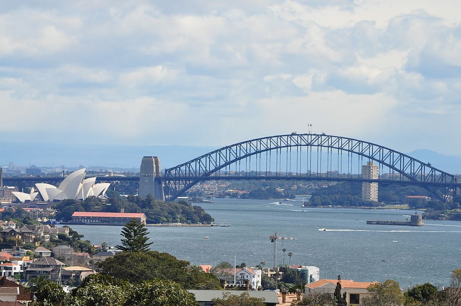 Sydney, Australia, Work, bridge - Man Made Structure, river, HD wallpaper