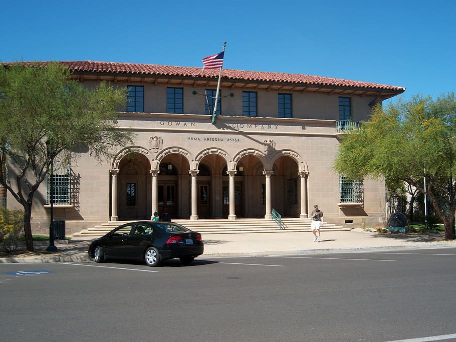 Old Yuma Post Office in Arizona, United States, building, photos, HD wallpaper
