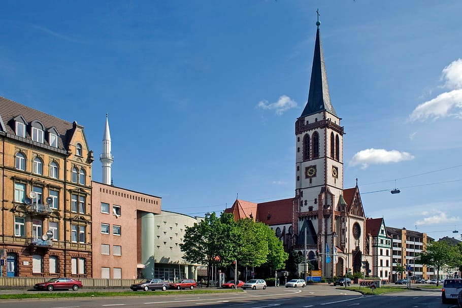 Mannheim, Church, Mosque, architecture, building exterior, history HD wallpaper