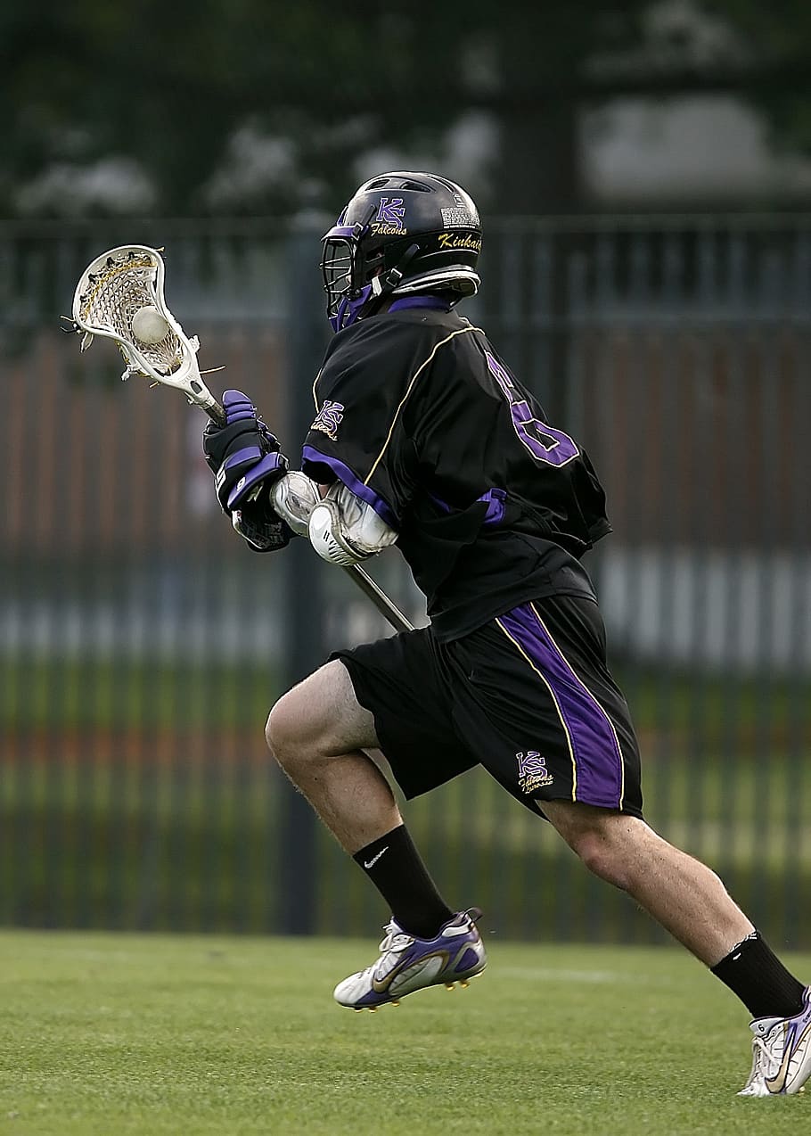 lacrosse, lax, player, sport, stick, competition, field, game