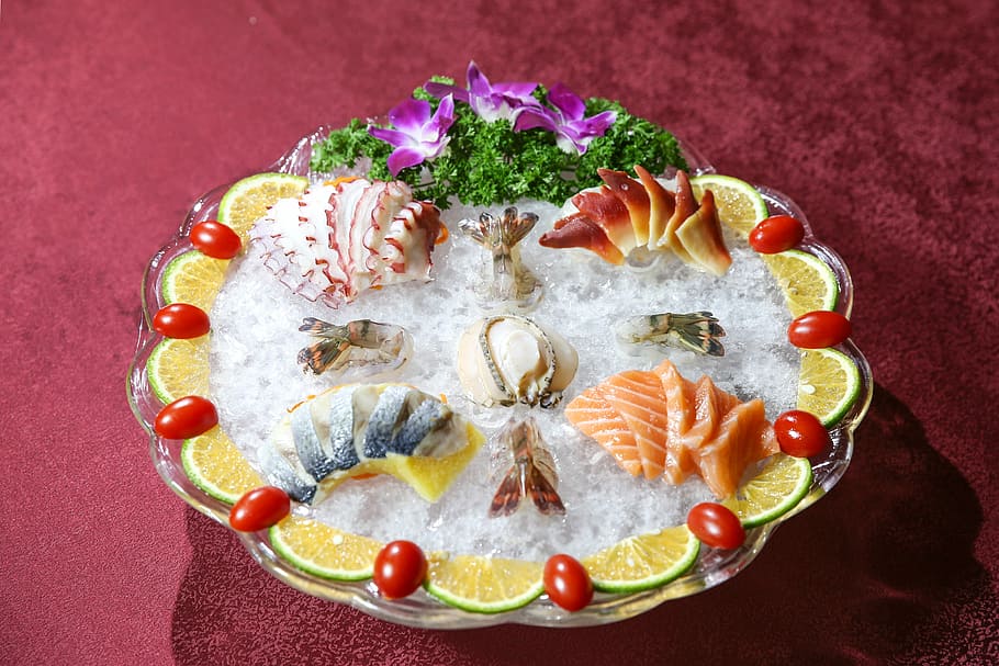 salad, herring, food and drink, healthy eating, fruit, freshness HD wallpaper