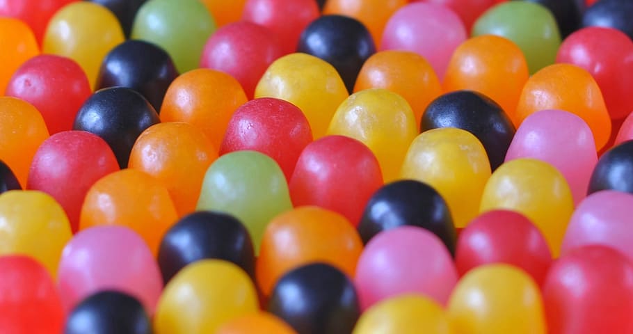 multicolored jelly beans, candy, bonbon, party, tasty, confection HD wallpaper