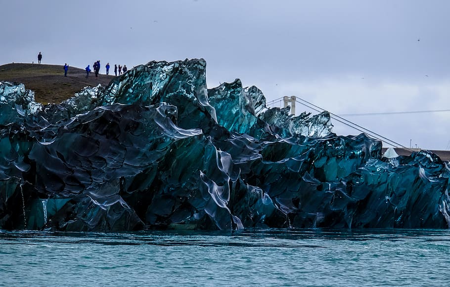 cold, iceberg, landscape, nature, clouds, daylight, environment HD wallpaper