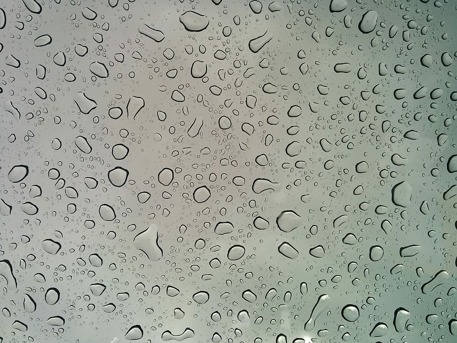 Background, Wet, rain, drops, rain drops, pattern, full frame HD wallpaper