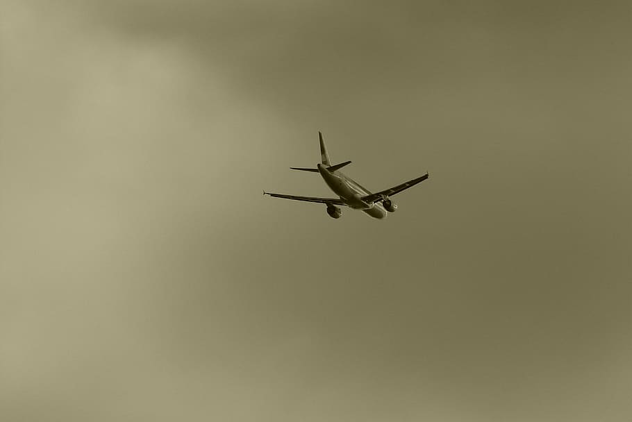 plane, sky, flight, air vehicle, mode of transportation, flying HD wallpaper