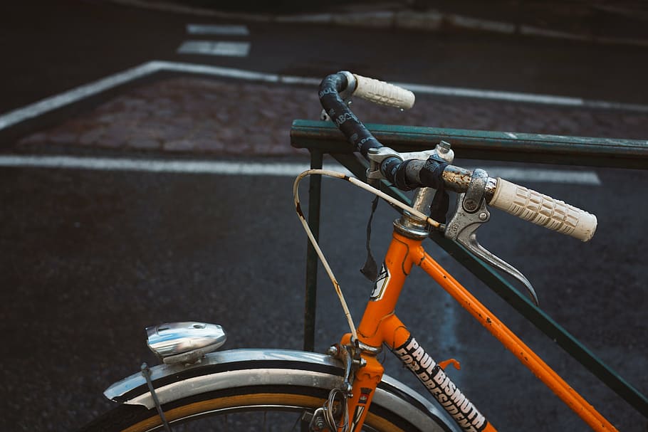 bicycle, bike, handlebars, biking, street, eco-friendly, bike riding, HD wallpaper