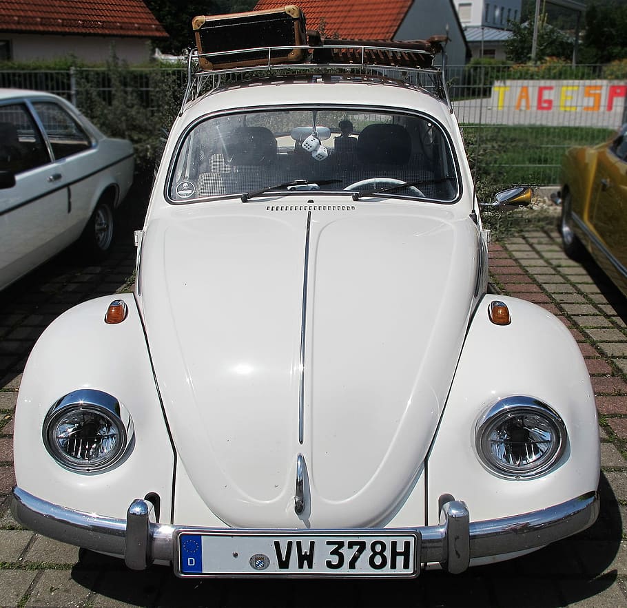 Vw Beetle, Oldtimer, collector's item, classic, nostalgia, automotive HD wallpaper