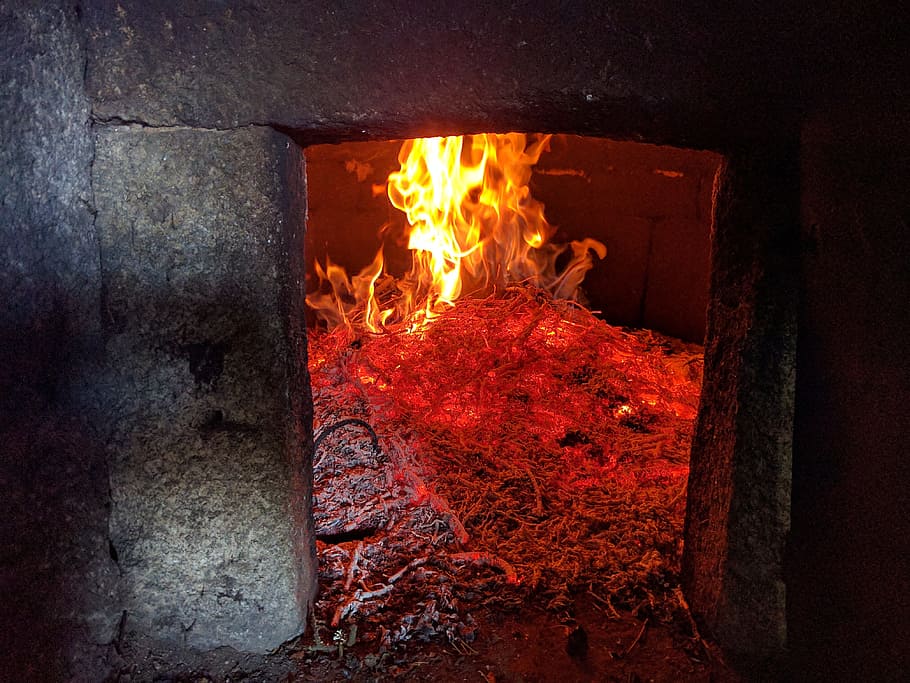oven, fire, lena, burning, fire - natural phenomenon, flame HD wallpaper