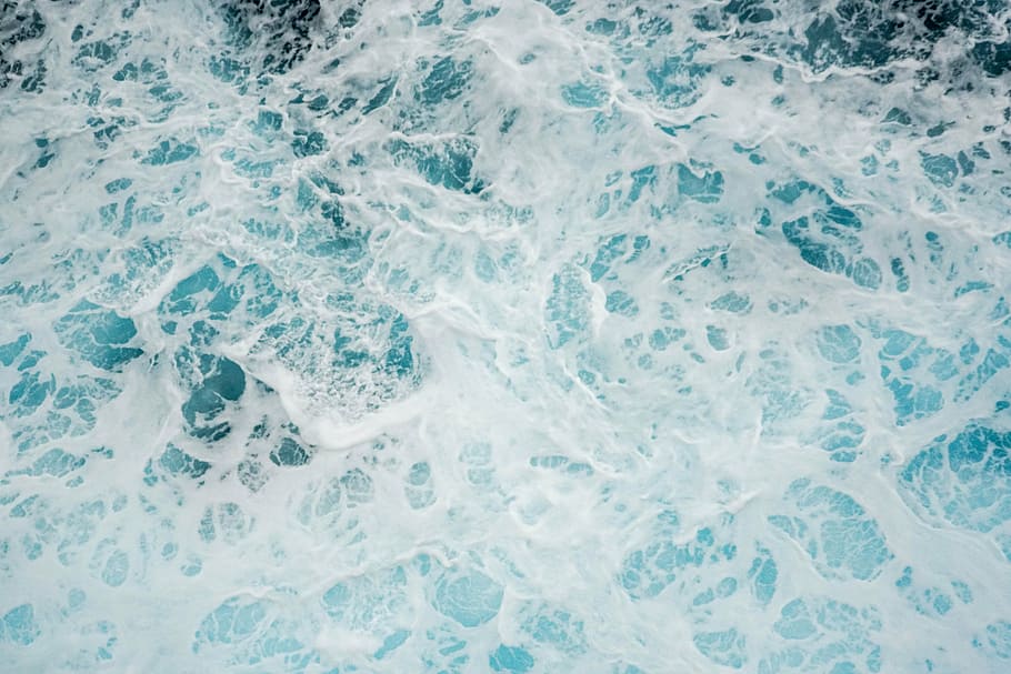 water, waves, background, white, blue, splash, bubble, color HD wallpaper
