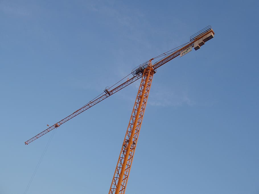 labor, crane, work, construction, sky, crane - construction machinery HD wallpaper