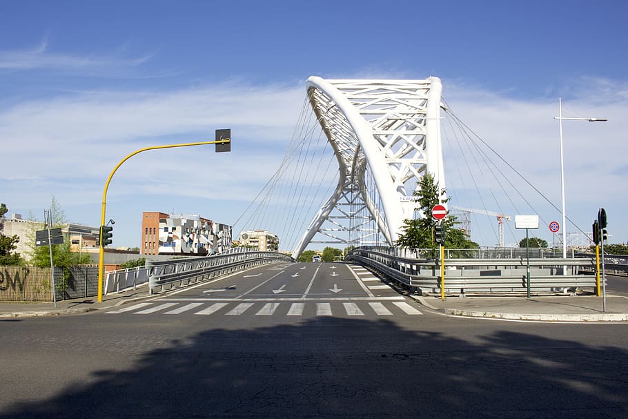 rome, italy, bridge, architecture, built structure, road, transportation HD wallpaper