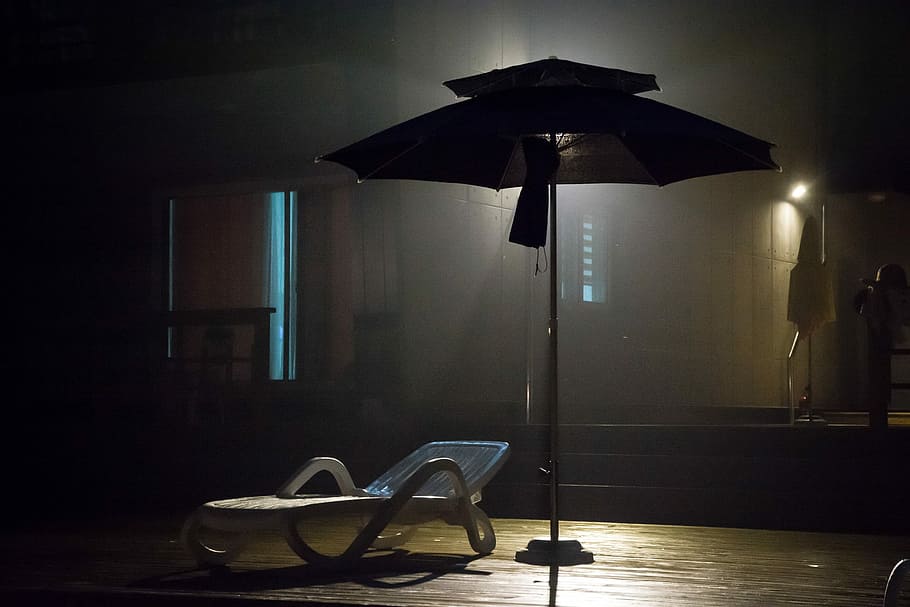 Light, Parasol, Weather, rain, ray, night, vacation, resort HD wallpaper