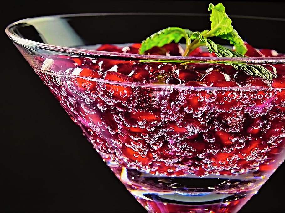clear cocktail glass, cup, fruit, bubbly, garnish, food and drink HD wallpaper