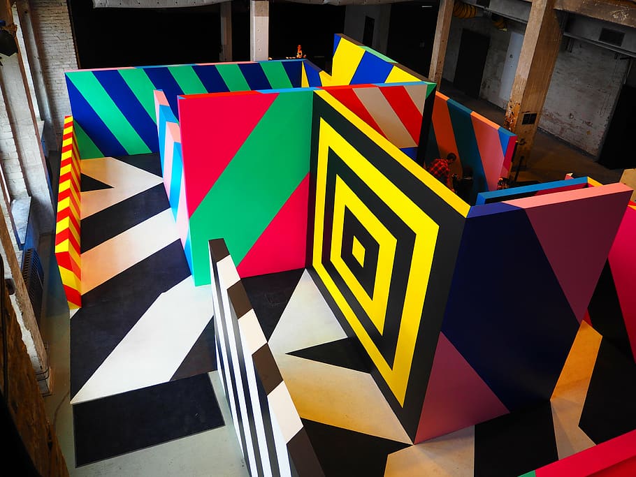 olympus, colorful, pattern, abstract, stripes, art, modern art HD wallpaper