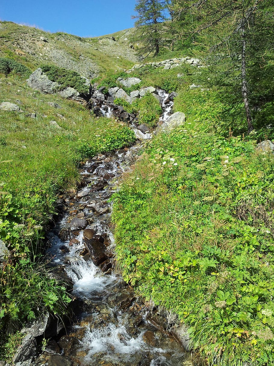 River, Cascade, Water, Nature, pierre, whirlpool, stream - flowing water HD wallpaper