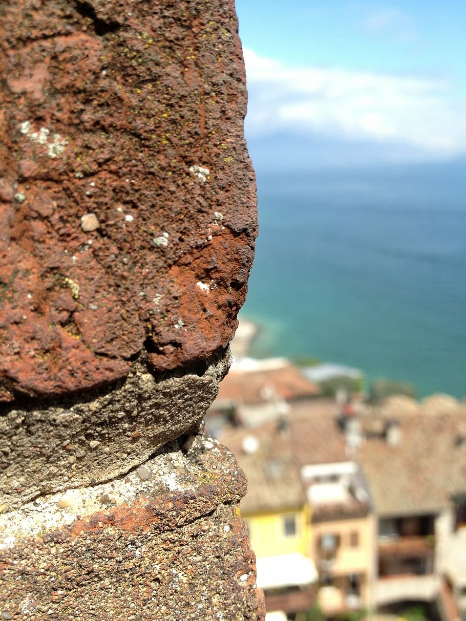 rock, landscape, stones, sea, architecture, nature, day, built structure HD wallpaper