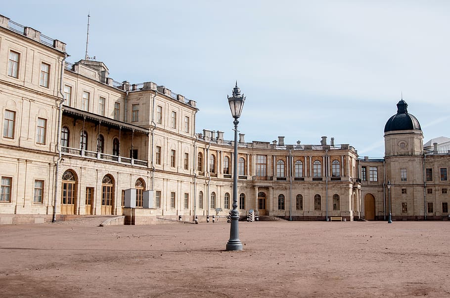 architecture, old, building, travel, palace, gatchina, paul