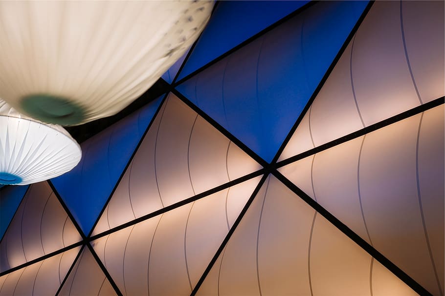 untitled, white, black, blue, mosaic, lighted, window, lights HD wallpaper
