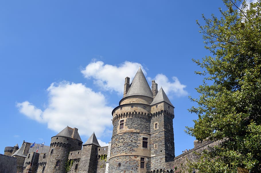 pierre, old, old building, former, vitreous, france, brittany HD wallpaper