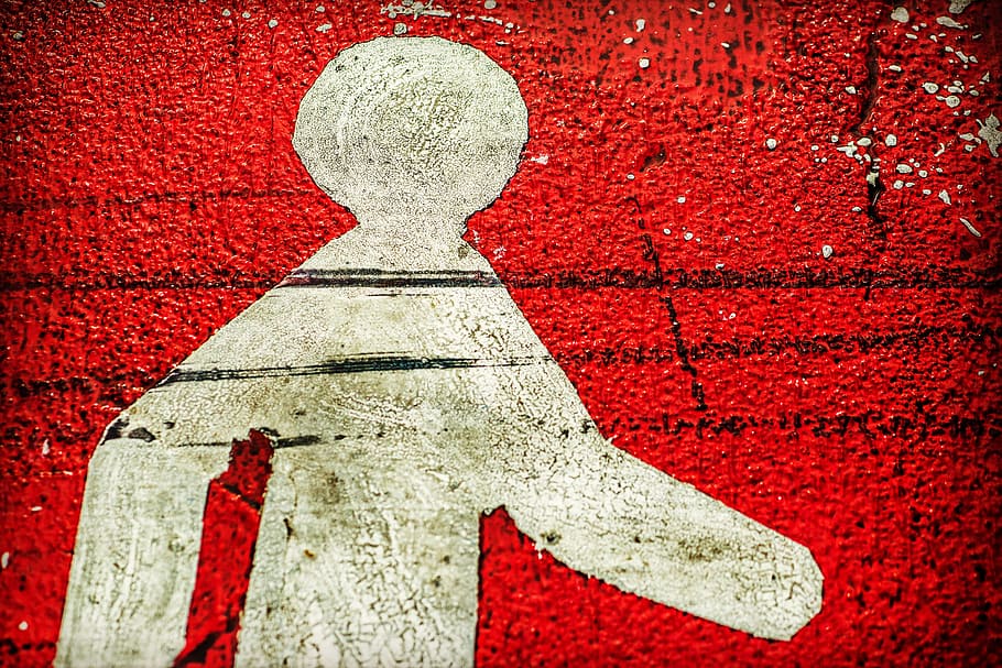 red, art, dirty, texture, paint, wall, no people, textured, backgrounds HD wallpaper