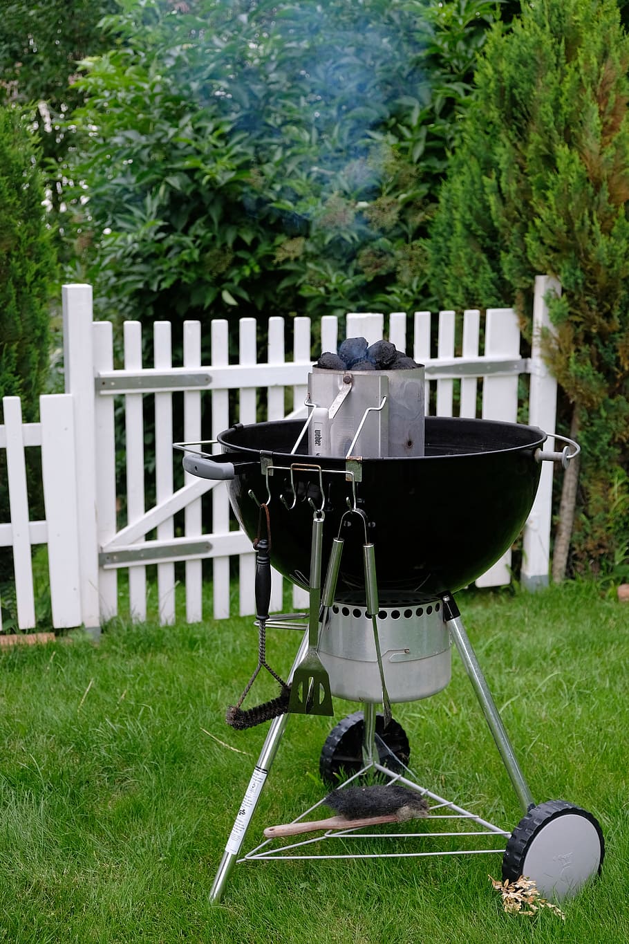 grill, barbecue, ball grill, weber, fire, charcoal, carbon