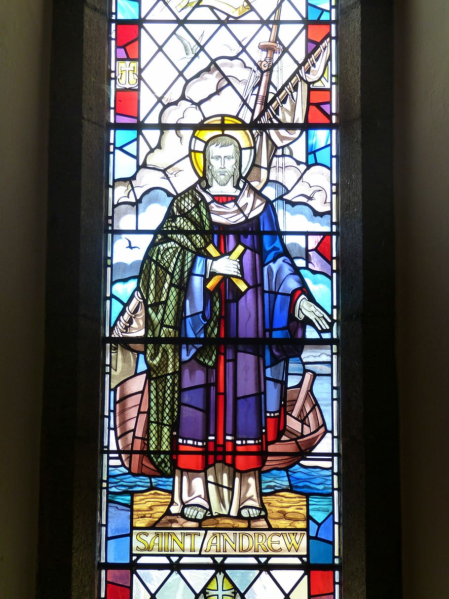 Church, Apostle, Window, andreas, church window, faith, image HD wallpaper