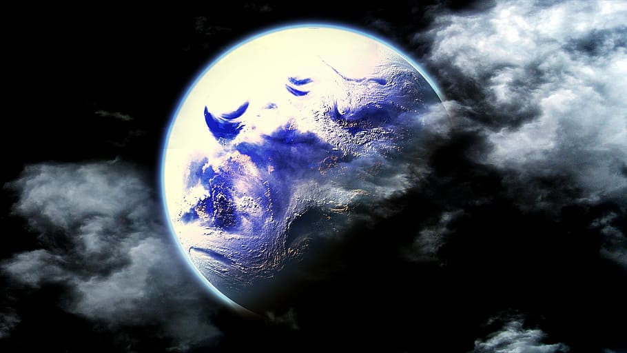 moon, night, sky, planet - Space, astronomy, earth, nature HD wallpaper