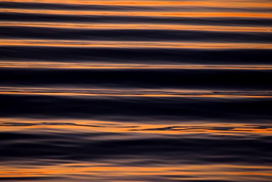 sunset reflection, river, water, colorful, background, backdrop HD wallpaper
